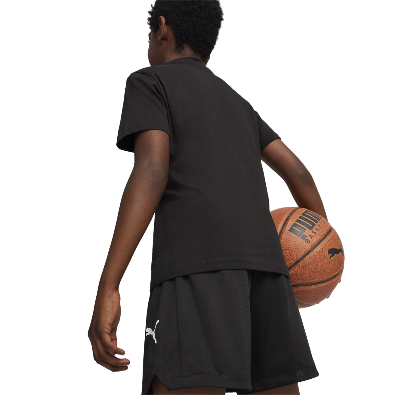 Puma maglietta manica corta da bambino Basketball Blueprint  679282 01 nero