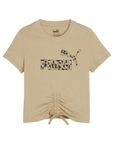 Puma short sleeve t-shirt for girls Ess+ Animal 679417-83 dove grey