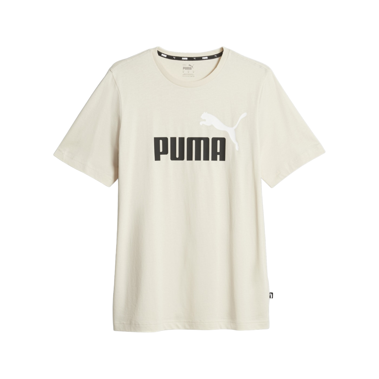 Puma men&#39;s short sleeve t-shirt ESS+ 2 large Logo print 586759-87 alpine snow