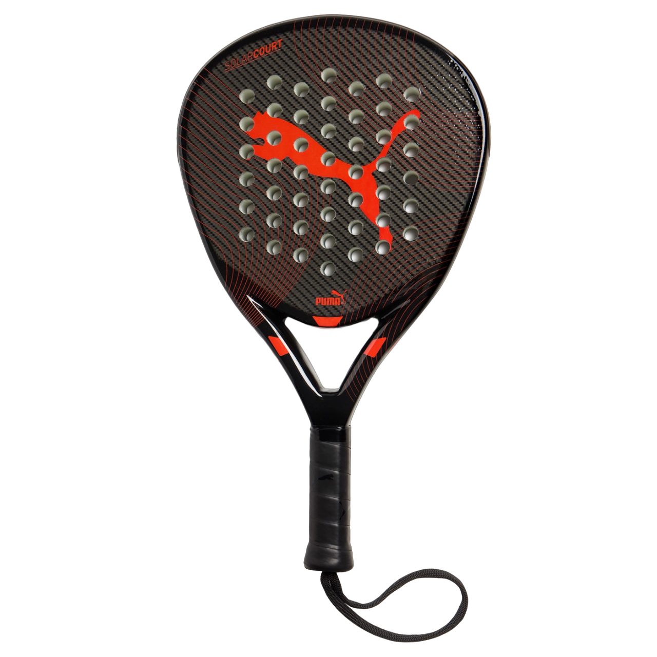Puma SolarCOURT padel racket 049019 01 black red