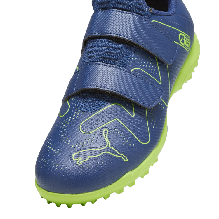 Puma scarpa da calcetto da ragazzo con strappo Future Play TT V 107394-03 blu persia-verde