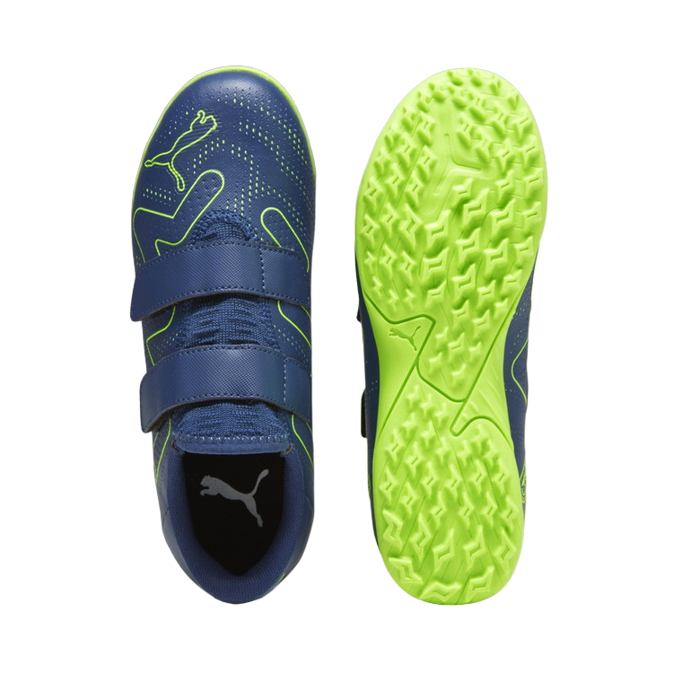 Puma scarpa da calcetto da ragazzo con strappo Future Play TT V 107394-03 blu persia-verde