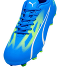 Puma scarpa da calcio da ragazzo Ultra Play FG/AG 107530-03 azzurro-bianco-verde
