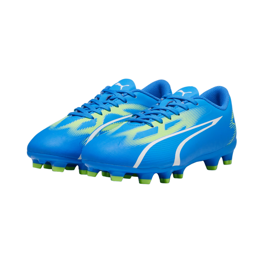 Puma scarpa da calcio da ragazzo Ultra Play FG/AG 107530-03 azzurro-bianco-verde