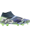 Puma scarpa da calcio da uomo Future 7 Match + LL FG/AG 107928-03 cielo-blu-verde acido