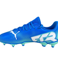 Puma scarpa da calcio ragazzo Future 7 Play FG/AG 107949-01 blu azzurro-menta