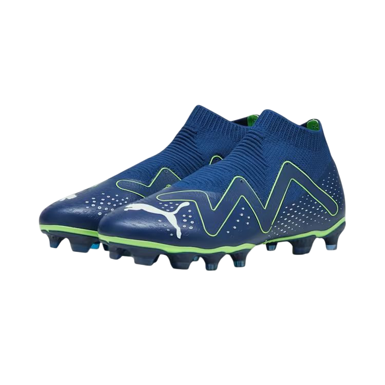 Puma scarpa da calcio senza laccio da uomo Future Match+ LL FG/AG 107366 03 blu persia-bianco-verde