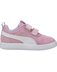 Puma Courtflex v2 Mesh V children's tear-off sneaker 371759-08 pink-white