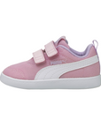 Puma Courtflex v2 Mesh V children's tear-off sneaker 371759-08 pink-white