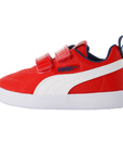Puma scarpa da ginnastica con strappo da bambino Courtflex v2 Mesh V 371759 06 rosso bianco