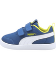 Puma scarpa sneakers da bambini in nylon Courtflex v2 Mesh  371759 07 zaffiro stellato