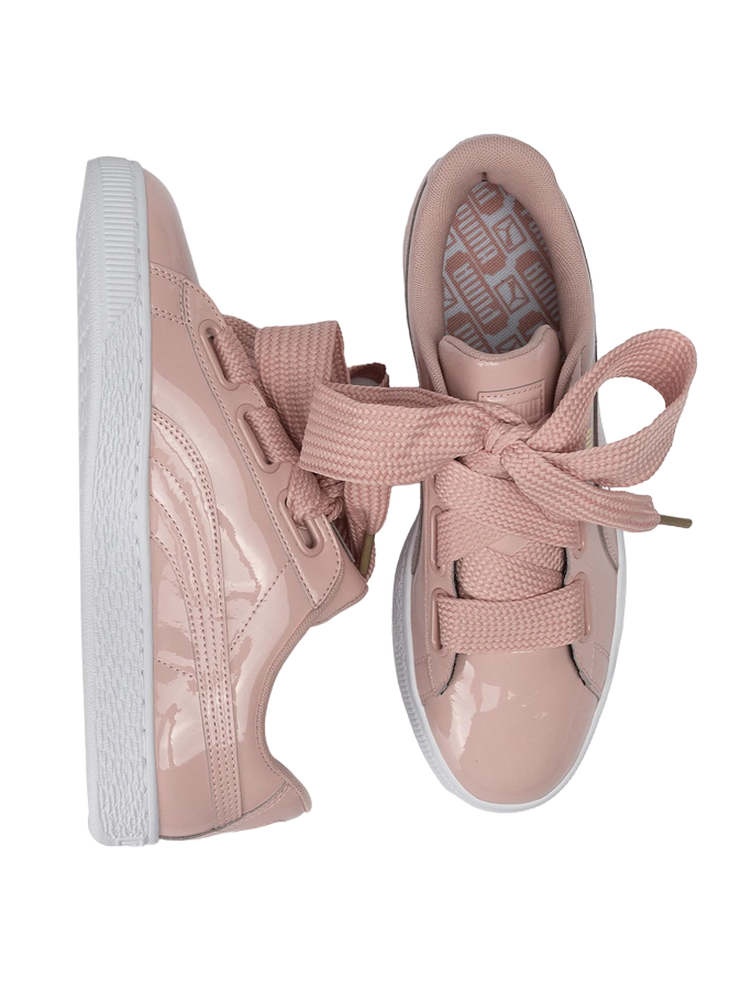 Puma scarpa sneakers da donna Basket Heart Patent 363073 11 rosa
