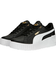 Puma scarpa sneakers da donna Karmen Wedge 390985-01 nero-bianco