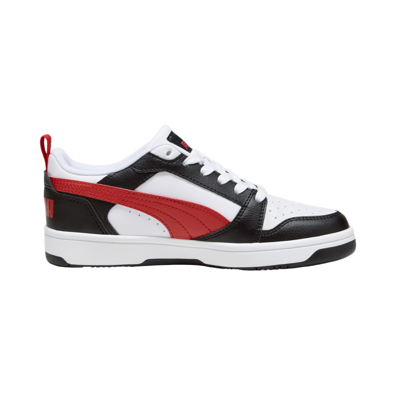 Puma Rebound v6 boys&#39; sneakers shoe 393833-04 white-black-red