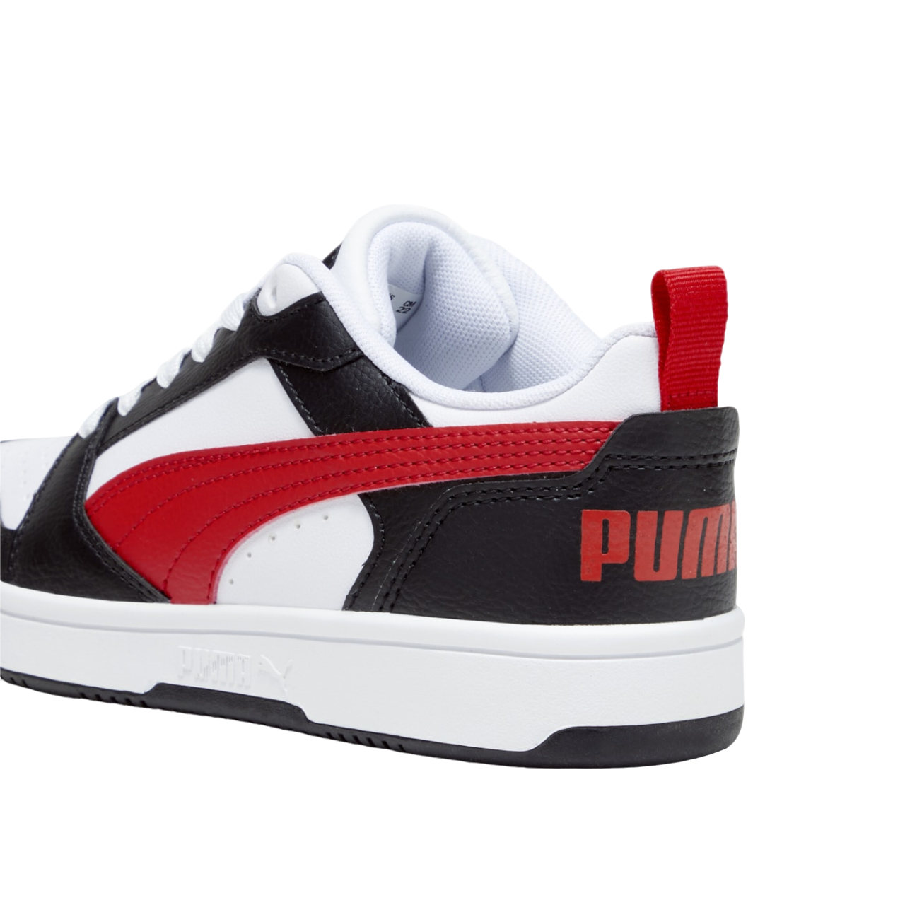 Puma Rebound v6 boys&#39; sneakers shoe 393833-04 white-black-red