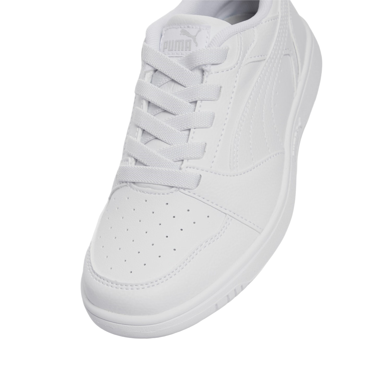 Puma Rebound v6 boys&#39; sneakers shoe 396742-03 white-grey
