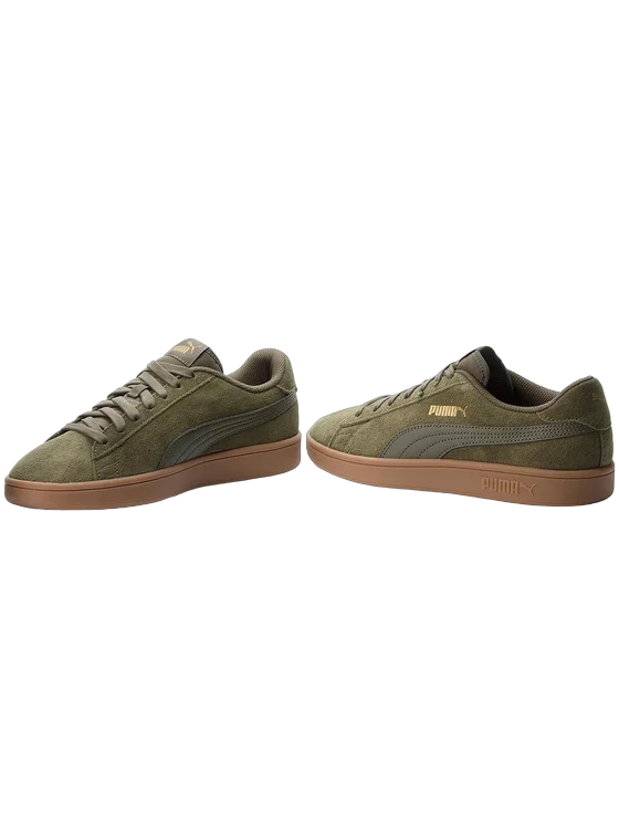Puma men&#39;s low sneakers in Smash v2 suede 364989 19 forest green