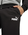 Puma men's tracksuit with hood 679730-01 black-white