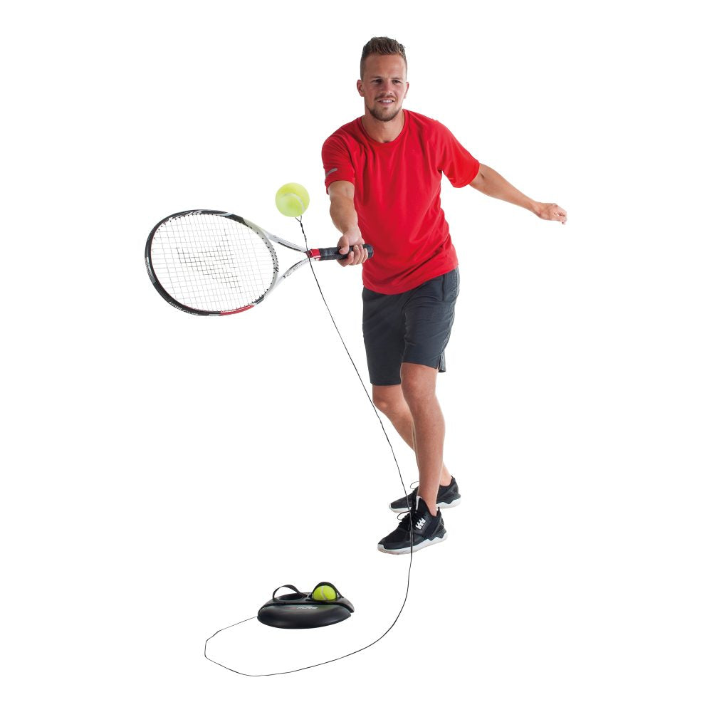 Kit completo Pure 2Improve Solo Tennis Trainer con palline e cavo cinetico estensibile fino a 15m
