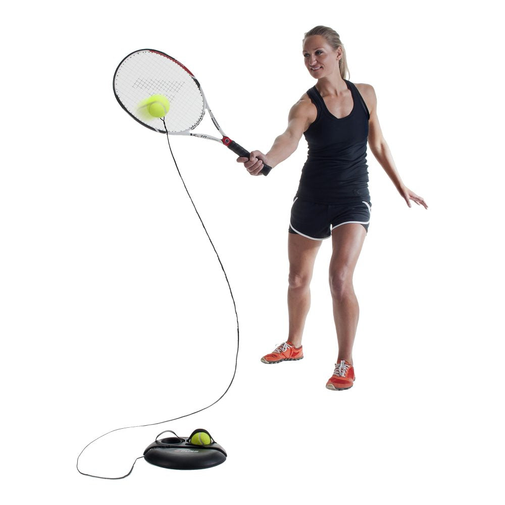 Kit completo Pure 2Improve Solo Tennis Trainer con palline e cavo cinetico estensibile fino a 15m