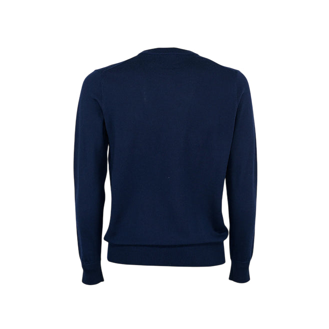 RefrigiWear Bennet Wash Pullover M26908 BLU - Maglione Uomo in Lana Merino - retro