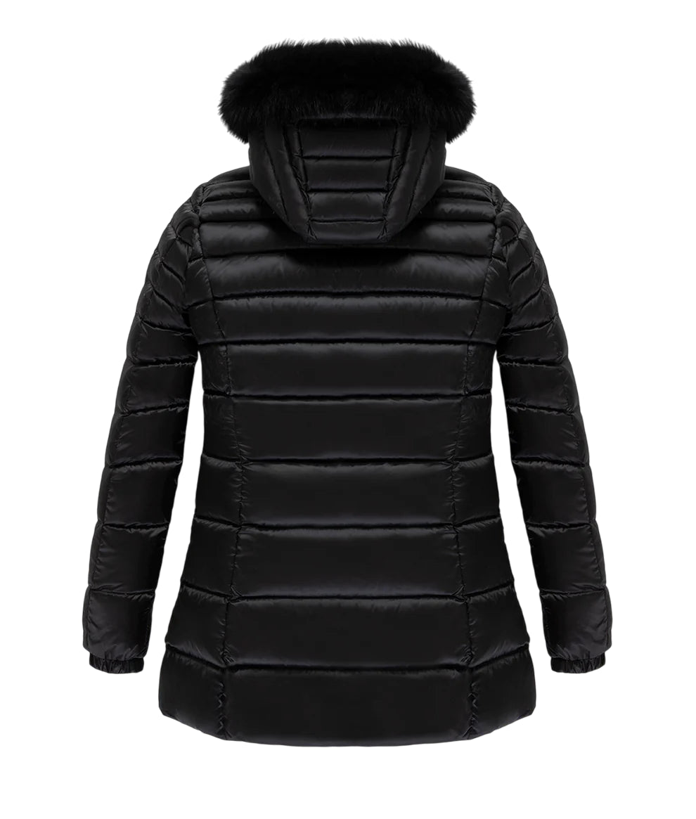 RefrigiWear Piumino Long Mead Fur Jacket W98118 Nero - retro