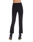 Relish CISARINA women's casual trousers with high waist cigarette with slits at the bottom RDP2407006074 black