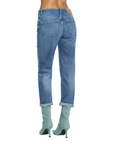 Relish women's jeans trousers 5 pockets with medium waist Cindy 22 RDP2407016016 medium blue