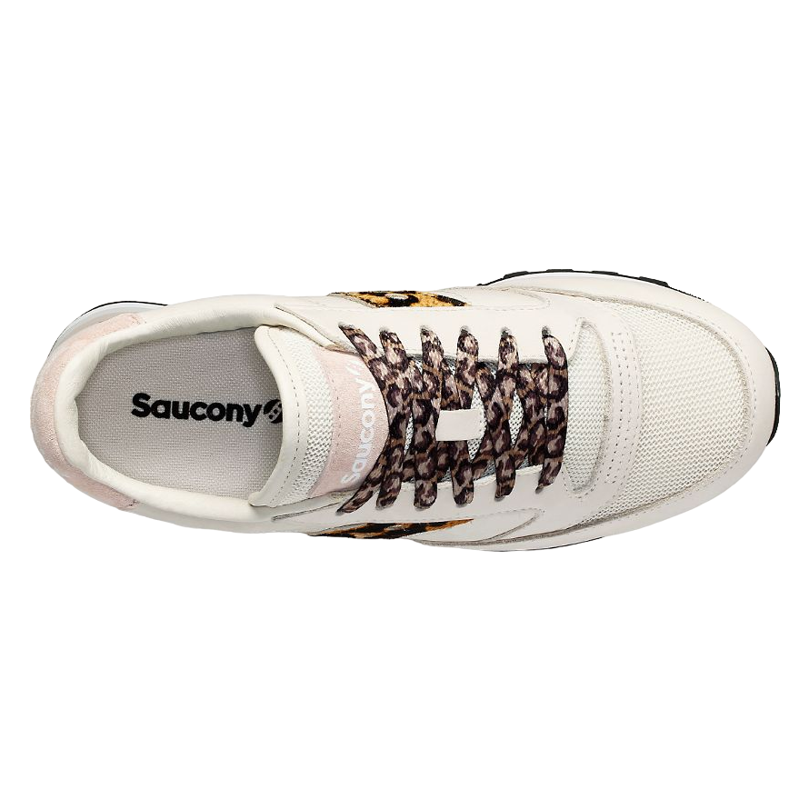 Saucony women&#39;s sneakers with lift Jazz Triple S60727-2 beige leopard