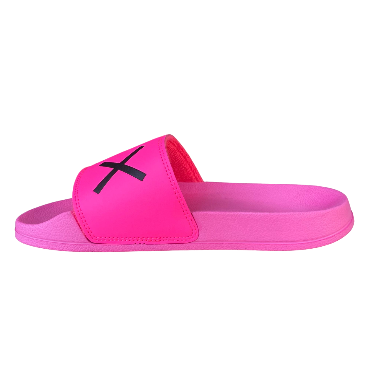 SUN 68 women&#39;s slipper with logo X34203 fuchsia fluorescent