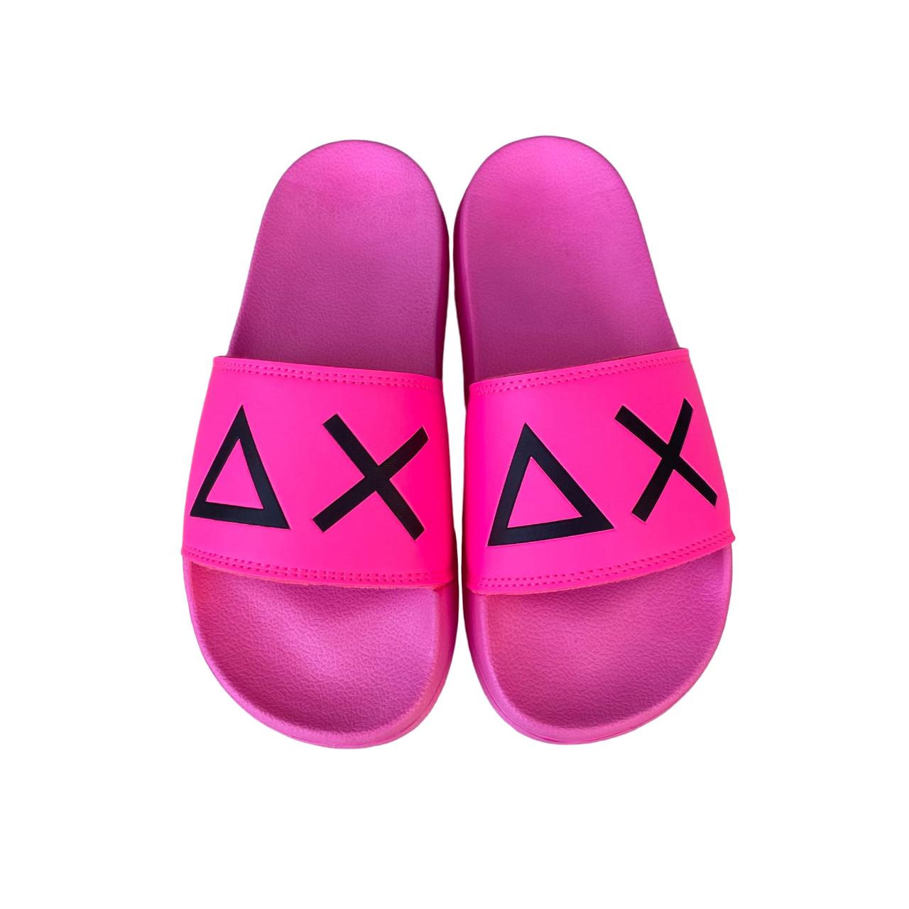 SUN 68 women&#39;s slipper with logo X34203 fuchsia fluorescent