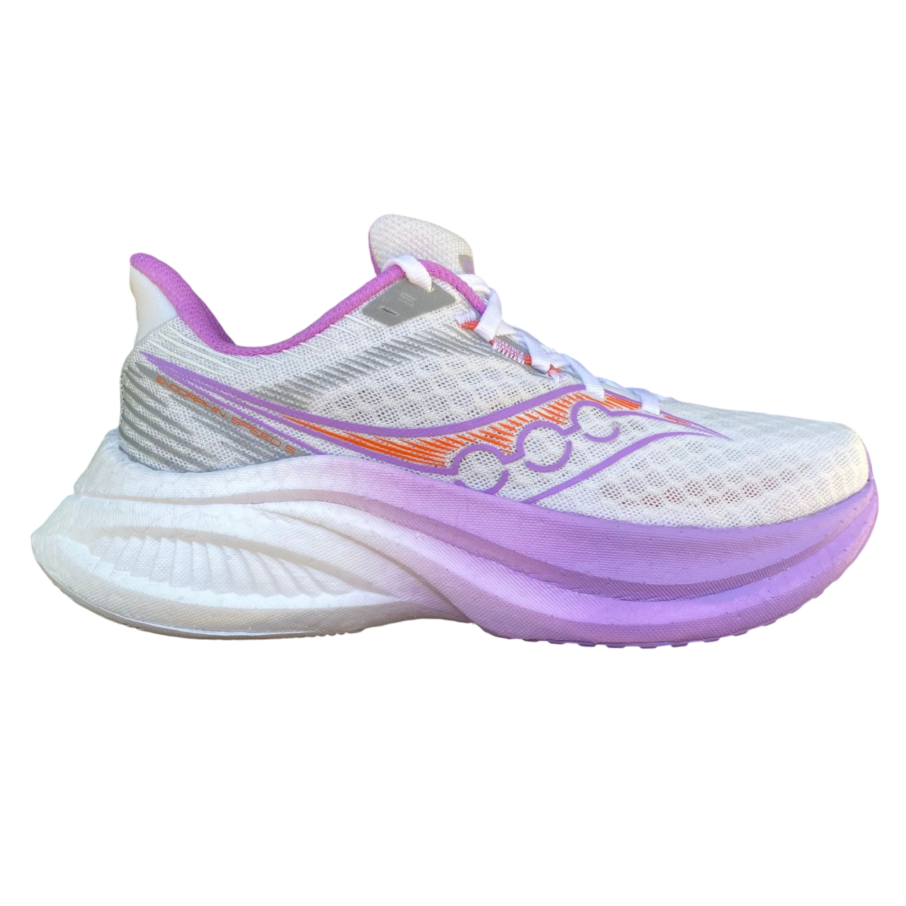 Saucony Endorphin Speed S11007-340 scarpe running donna bianco vista laterale