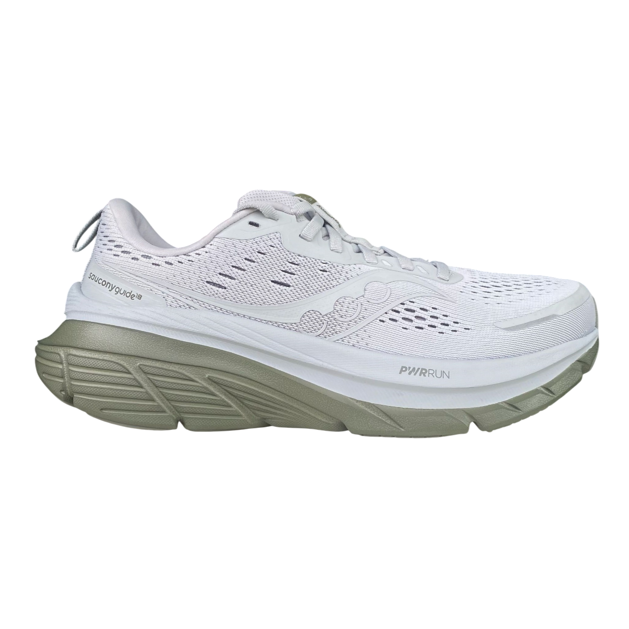 Saucony Guide 18 S20998-105 scarpa da corsa uomo nuvola-oliva vista laterale