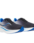 Saucony scarpa da corsa da uomo Ride 18 S21000-160 nero-blu paracadutista