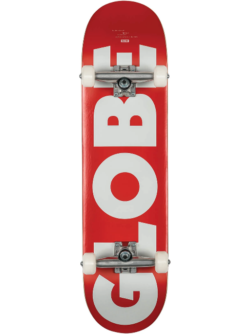 Globe Skateboard G0 Fubar 8.25&quot; completo 10525402 rosso-bianco