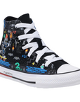 Converse high-top sneakers for children in black Ctas Hi 670212C canvas