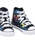 Converse high-top sneakers for children in black Ctas Hi 670212C canvas