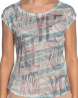 Yes Zee Sleeveless women's t-shirt T235-Y102-2002 patterned