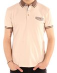 Yes Zee polo da uomo manica corta con taschino T716-S400-0250 beige