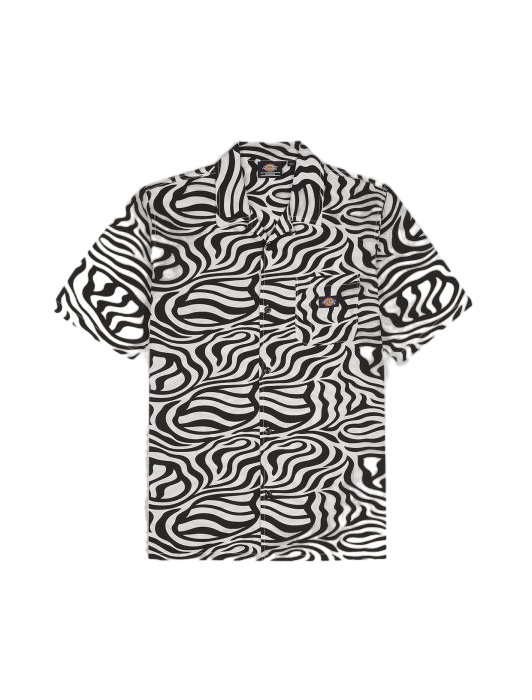 Dickies Men&#39;s short sleeve shirt Clackamas DK0A4Y7JF311 cloud zebra