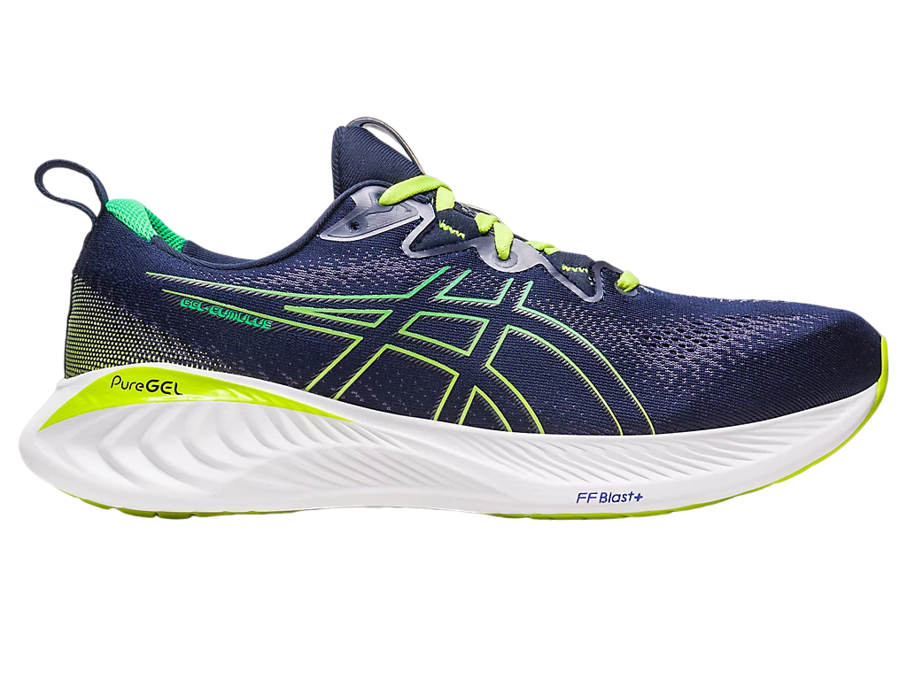 Asics men&#39;s running shoe Gel Cumulus 25 1011B621-400 midnight-cilantro 