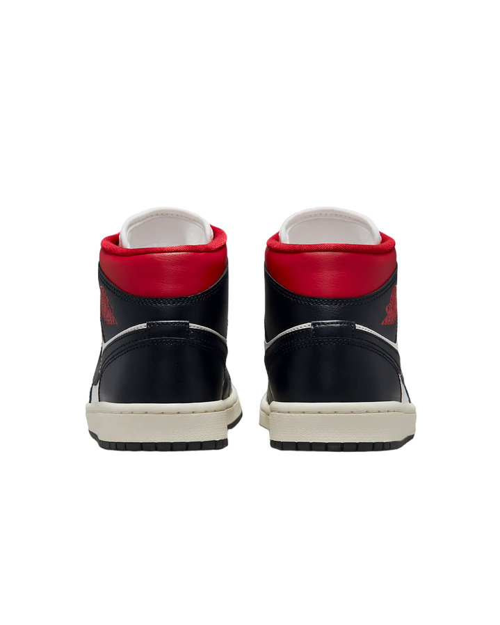 Jordan high sneakers shoe Alta Jordan 1 Mid BQ6472 061 black-red-white 