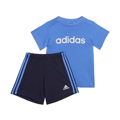 Adidas children&#39;s outfit T-shirt+shorts UH5891 sky-blue-white