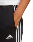 Adidas Women's sports trousers with 3-stripe cuff in light cotton IC8770 black-white
