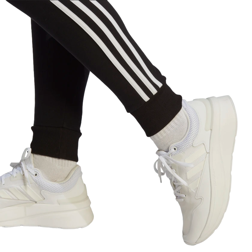 Adidas Women&#39;s sports trousers with 3-stripe cuff in light cotton IC8770 black-white