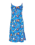 b.young women's patterned dress with straps Short Slip Dress 20811207 20181 ibiza blue mix