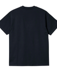 Carhartt Men's short sleeve t-shirt S/S Script Embroidery I030435 1FN atom blue-white