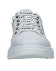 CafèNoir girls' sneakers with lace and side zip C-2020 white