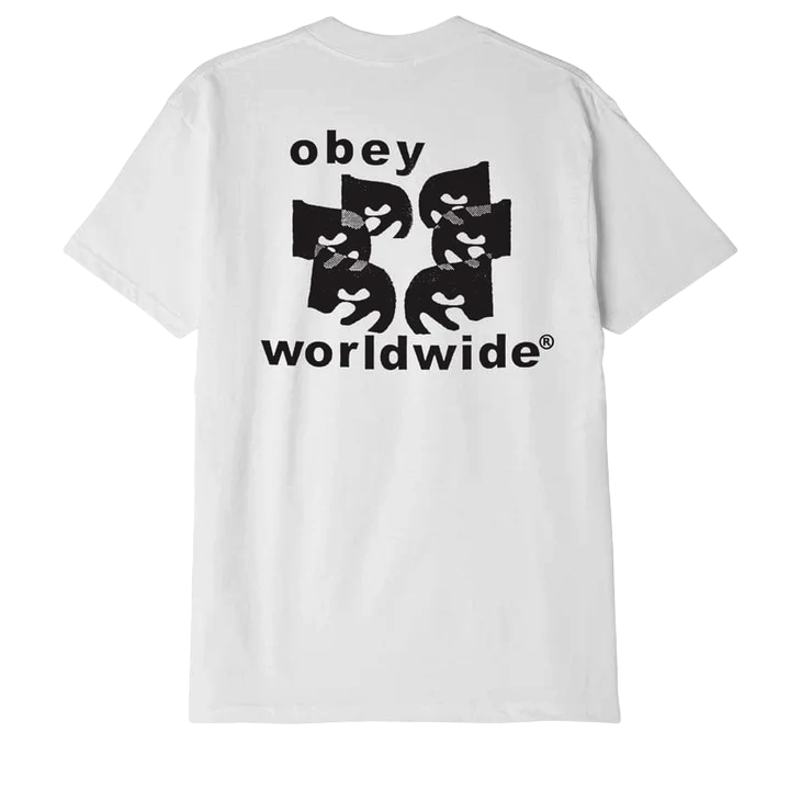 Obey men&#39;s short sleeve t-shirt Worldwide Eyes Classic 165263364 white