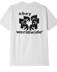 Obey men's short sleeve t-shirt Worldwide Eyes Classic 165263364 white